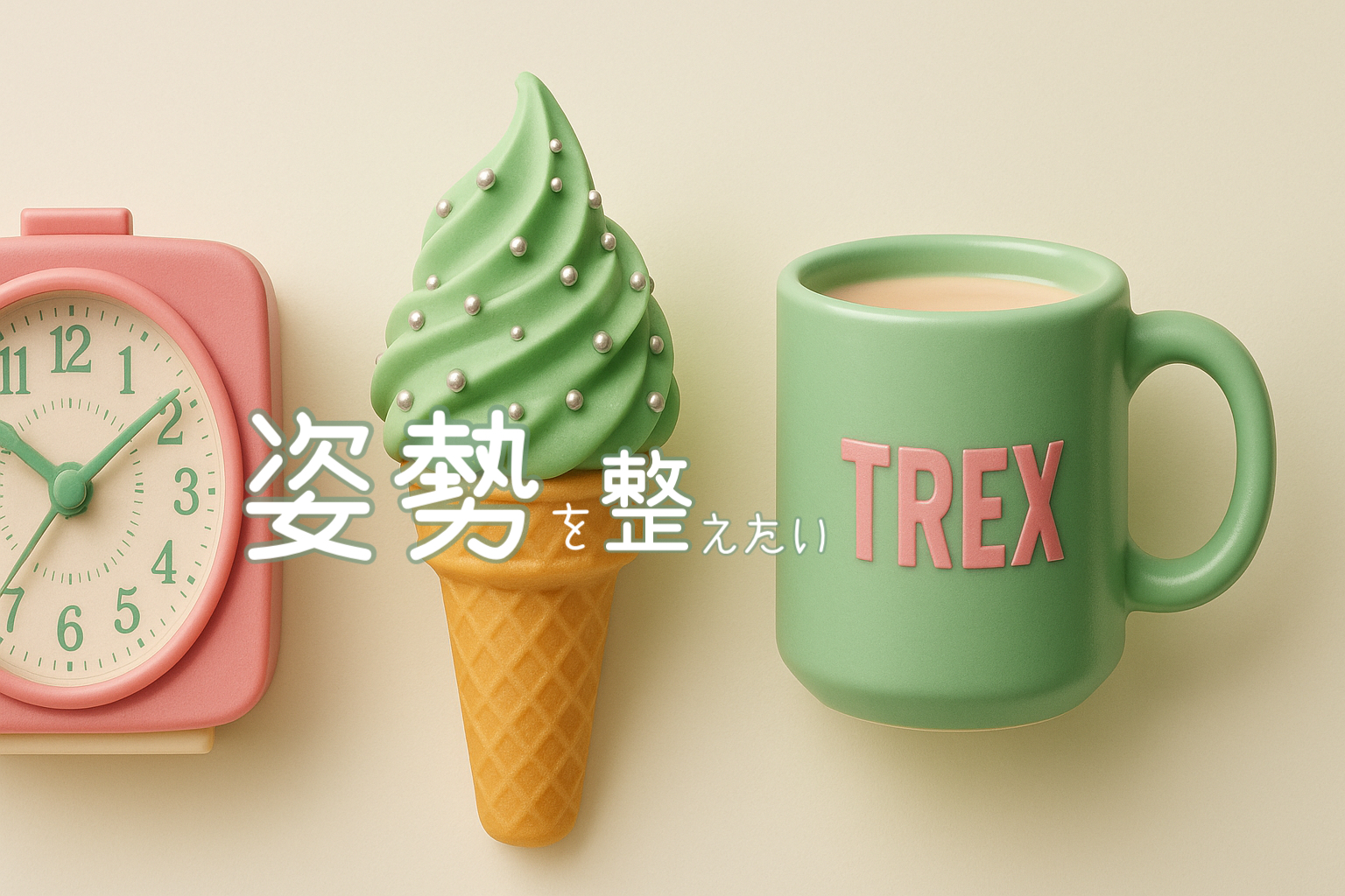 姿勢を整えたいＴレックス